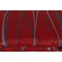 Parure de lit King-Size 240x220 cm + 2 taies d'oreiller 60x60 cm - 65% coton, 35% polyester - Rouge bordeaux / Anthracite - 120 fils - Fermeture bouton