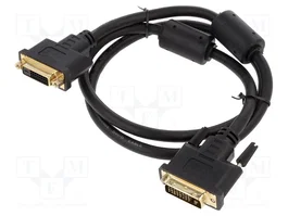 DELOCK Câble DVI-D (24+1) Single Link noir 1m