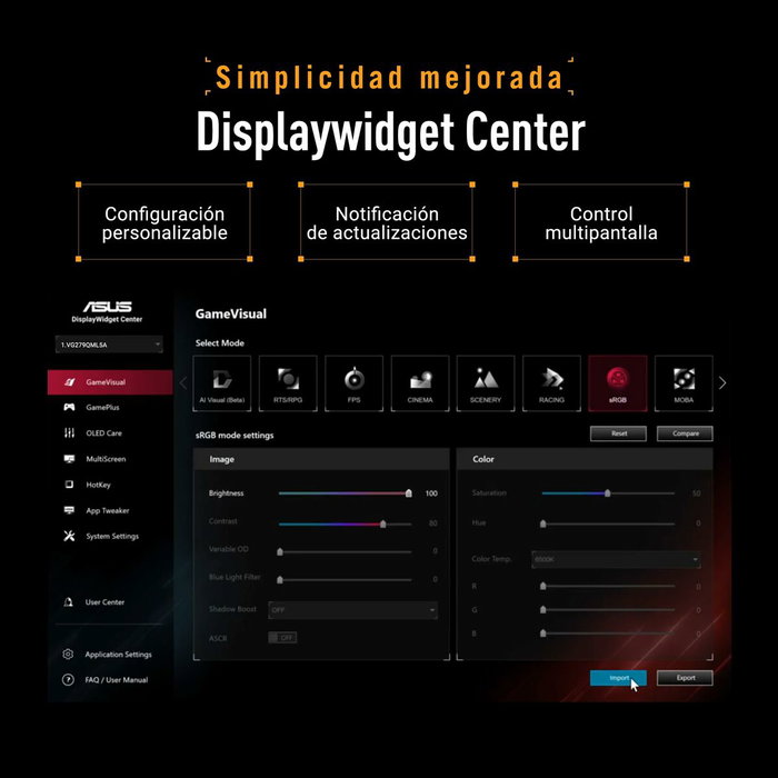 Monitor Gaming Asus 90LM0C20-B01171 27" Full HD