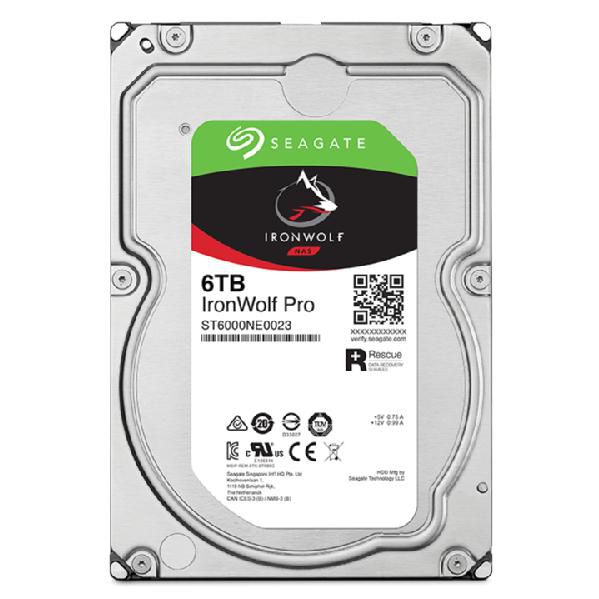 Seagate IronWolf Pro Disque dur NAS interne 6 To HDD SATA 6 Gb/s 7200 tr/min 256 Mo CMR (ST6000NE000)