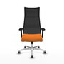 Piqueras y Crespo Chaise de Bureau Albacete Orange et Noir
