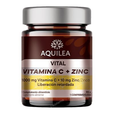 AQUILEA Vitamina C + Zinc 90 comprimés AQUILEA Vitamina C + Zinc 90 comprimés