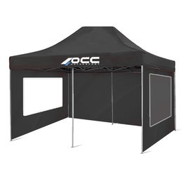 Occ Motorsport Paroi De Tente Noire Fenêtre 3x2 40 mm 420 Oxford OCCCARP31