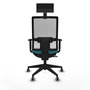 Chaise de Bureau avec Appui-tête Piqueras y Crespo 1D066G1 Turquoise