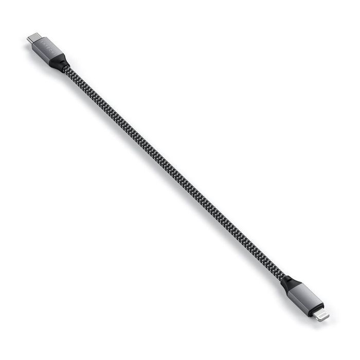 Satechi Câble de Charge USB-C vers Lightning MFi (25 cm, 60W Max) pour iPhone - Charge Rapide