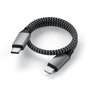 Satechi Câble de Charge USB-C vers Lightning MFi (25 cm, 60W Max) pour iPhone - Charge Rapide
