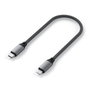 Satechi Câble de Charge USB-C vers Lightning MFi (25 cm, 60W Max) pour iPhone - Charge Rapide