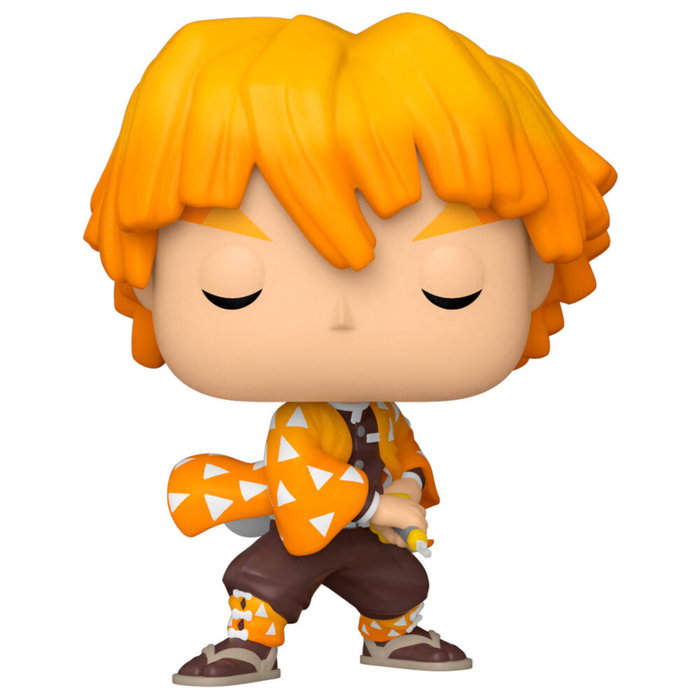 FUNKO Figura POP Demon Slayer: Kimetsu No Yaiba - Zenitsu Agatsuma en Vinyle de 9 cm avec Boîte Fenêtrée