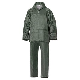 WOLFPACK LINEA PROFESIONAL Tenue imperméable verte en nylon Taille 6-M