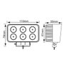 Goodyear Projecteur de travail rectangulaire LED 6 LED 1200 lm 18 W 10-30 V