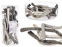 Giftdecor Sac Bûches Bois Naturel Gris 9 x 27 x 9 cm (Set de 12)