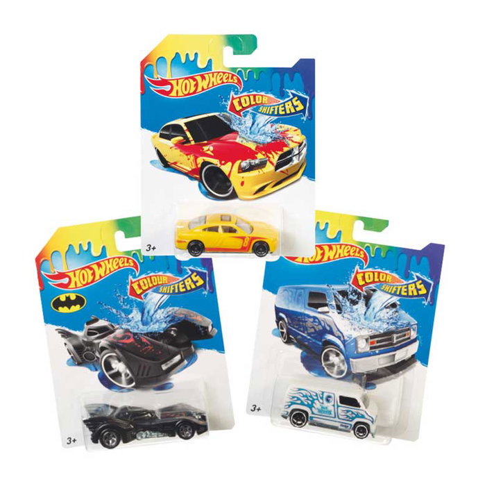 Hot Wheels Color Shifters, Véhicule miniature à assortiment aléatoire changeant de couleur avec l'eau