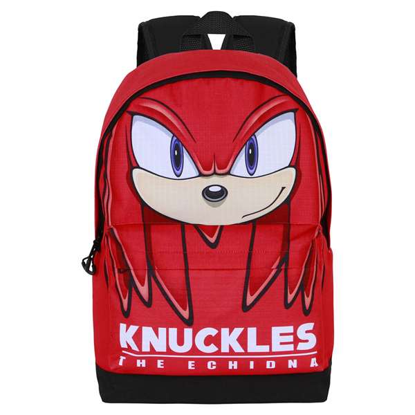 Karactermania Mochila HS FAN 2.2 Knuckles Sight, 31 x 18 x 44 cm, Sac à Dos Urbain en Ripstop et Polyester, Compartiment Principal, Rouge