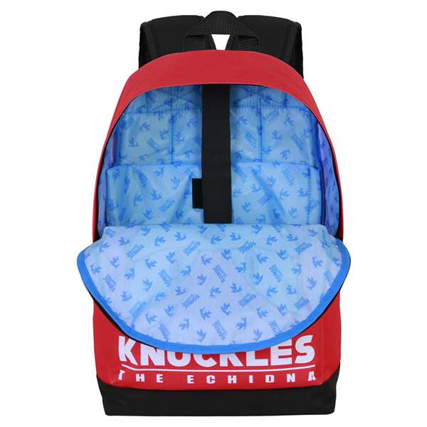 Karactermania Mochila HS FAN 2.2 Knuckles Sight, 31 x 18 x 44 cm, Sac à Dos Urbain en Ripstop et Polyester, Compartiment Principal, Rouge