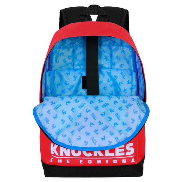 Karactermania Mochila HS FAN 2.2 Knuckles Sight, 31 x 18 x 44 cm, Sac à Dos Urbain en Ripstop et Polyester, Compartiment Principal, Rouge