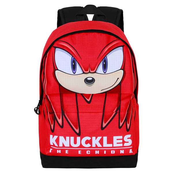 Karactermania Mochila HS FAN 2.2 Knuckles Sight, 31 x 18 x 44 cm, Sac à Dos Urbain en Ripstop et Polyester, Compartiment Principal, Rouge