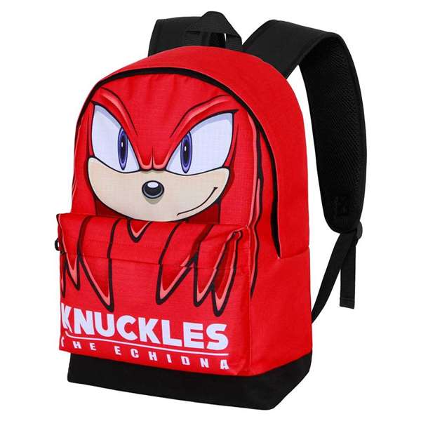 Karactermania Mochila HS FAN 2.2 Knuckles Sight, 31 x 18 x 44 cm, Sac à Dos Urbain en Ripstop et Polyester, Compartiment Principal, Rouge