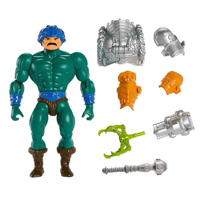 Mattel Masters of the Universe - Figurine Motu Man-At-Arms Serpent Claw (14 cm, plus de 16 points d'articulation) avec accessoire et mini-comic