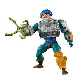 Mattel Masters of the Universe - Figurine Motu Man-At-Arms Serpent Claw (14 cm, plus de 16 points d'articulation) avec accessoire et mini-comic