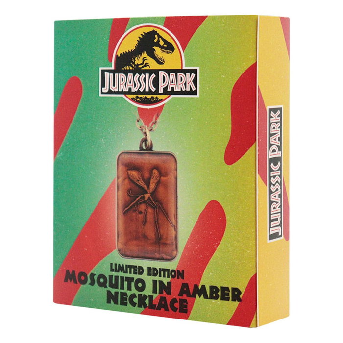 Jurassic Park collier avec pendentif en ambre Limited Edtiton Jurassic Park collier avec pendentif en ambre Limited Edtiton