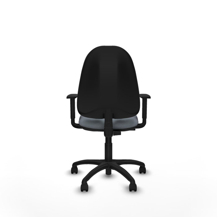 PIQUERAS Y CRESPO Chaise de bureau Algarra, tissu gris, base polyamide noire