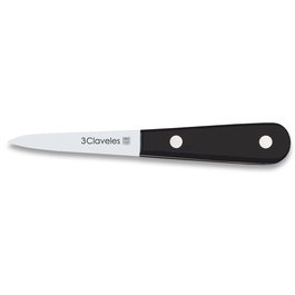 3 Claveles Couteau à huîtres en acier inoxydable avec manche POM, 7 cm