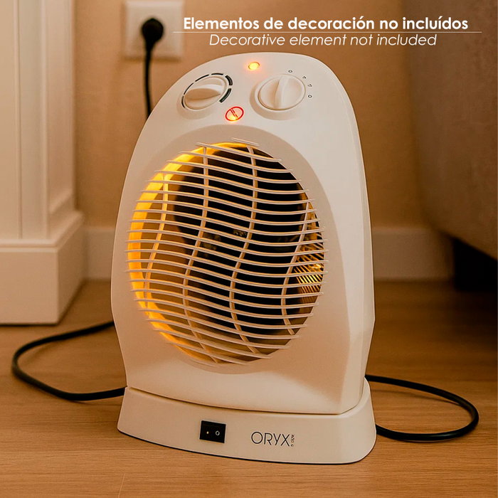 ORYX Ventilateur Chauffant Oscillant 1000/2000 W