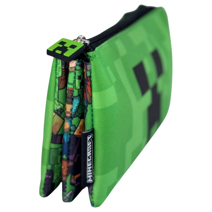 MANENTI Bolsa cremallera Face Minecraft triple MANENTI Bolsa cremallera Face Minecraft triple