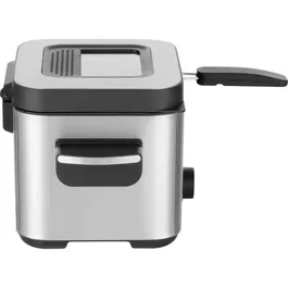 Sencor SFR 6200SS Friteuse sans Huile 1.5 L 900 W à Contrôle de Température 130-190 °C, Noir et Acier Inoxydable