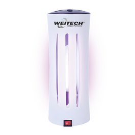 Weitech Lampe attrape-insectes volants UV avec trampe adhesive 9W Ø12 x 29,7 cm