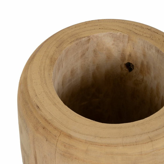 BigBuy Home Vase Naturel Bois de paulownia 20 x 20 x 48 cm