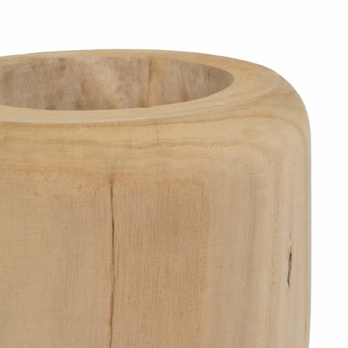 BigBuy Home Vase Naturel Bois de paulownia 20 x 20 x 48 cm