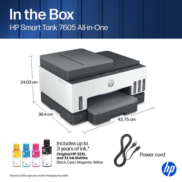 HP Smart Tank 7605 Imprimante tout-en-un grise