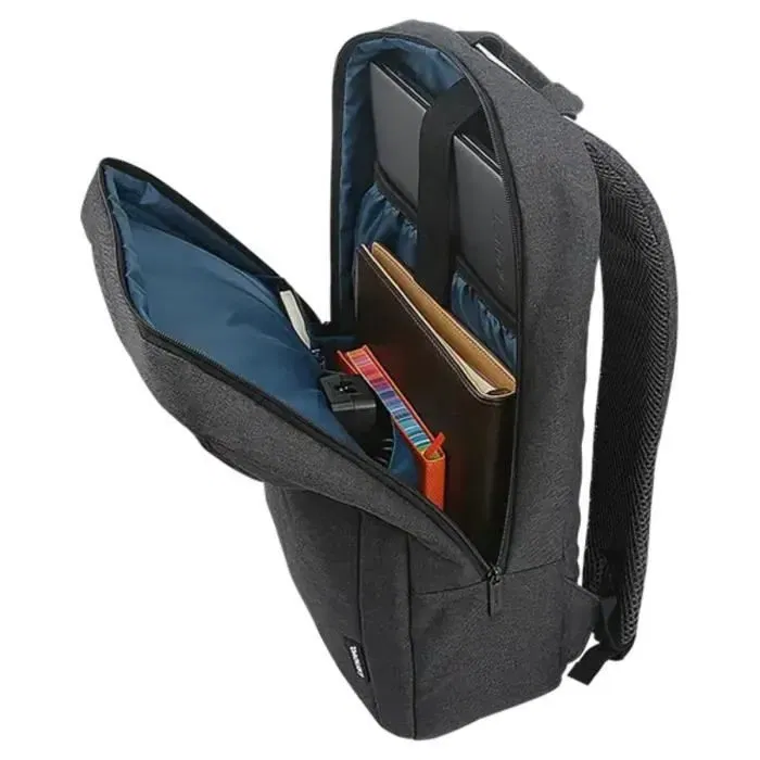 Lenovo B210 Sac à Dos Casual 15.6 Pouces, Noir Charbon, Imperméable, Sangle Réglable, Dos Rembourré pour Ordinateur Portable