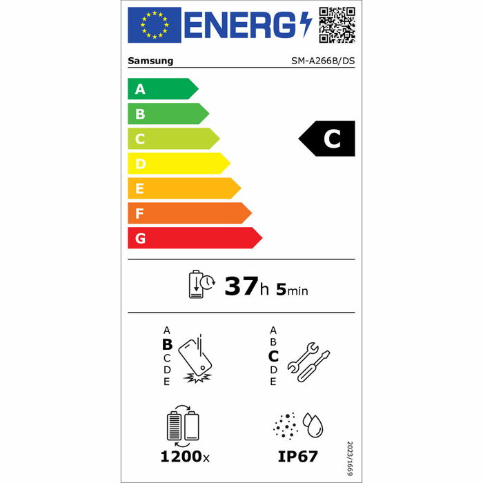 Samsung SM-A266BZWCEUE Galaxy A26 Smartphone 5G 8 Go RAM 256 Go Stockage Double SIM Blanc Version OEM