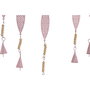 Home ESPRIT Décoration Suspendue Arbre Bleu Blanc Gris Rose Fer (4 Unités) - 33 x 1 x 77 cm