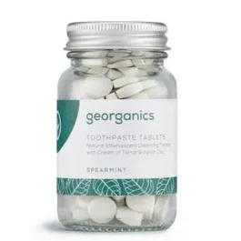Georganics Comprimés Effervescents Dentifrice Minéral à la Menthe Verte 120 Unités