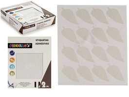 Pincello Étiquettes Adhésives 22x49 mm 7 Feuilles 19x17 cm (Set de 120)