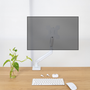 TOOQ Support Bureau VESA pour Moniteur 13-34 Pouces avec Bras Articulé, Ressort à Gaz, Blanc