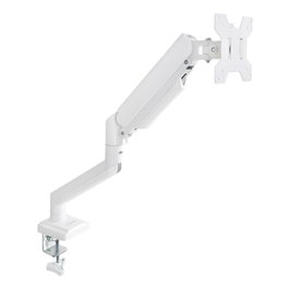 TOOQ Support Bureau VESA pour Moniteur 13-34 Pouces avec Bras Articulé, Ressort à Gaz, Blanc