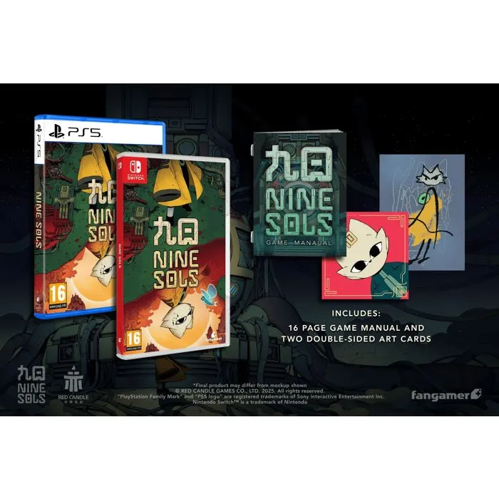 Just For Games - Nine Sols - Jeu d'action-aventure et plateformes en 2D style taopunk sur Nintendo Switch - Combats techniques, déviation rythmée, univers sombre et boss mémorables