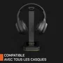 Nova Gaming Support de Casque Hydra - Support Universel pour Casque Gaming avec Éclairage LED RGB Dynamique - Noir - Structure Stable et Épurée
