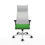 Piqueras y Crespo Chaise de Bureau Albacete XL Vert et Blanc