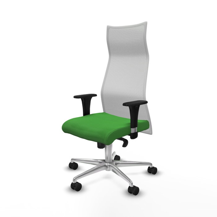 Piqueras y Crespo Chaise de Bureau Albacete XL Vert et Blanc