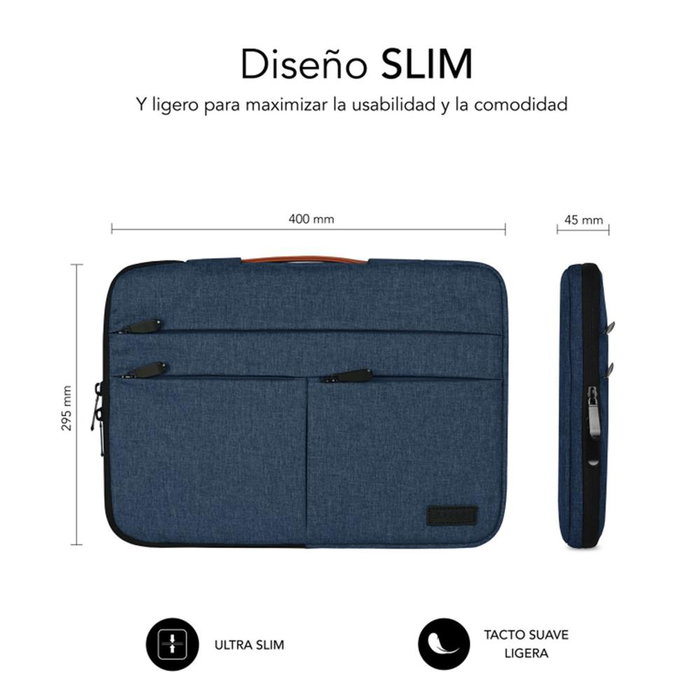 Subblim Air Padding 360 Sleeve Housse pour ordinateur portable 15.6 pouces, protection 360° Air Padding, bleu