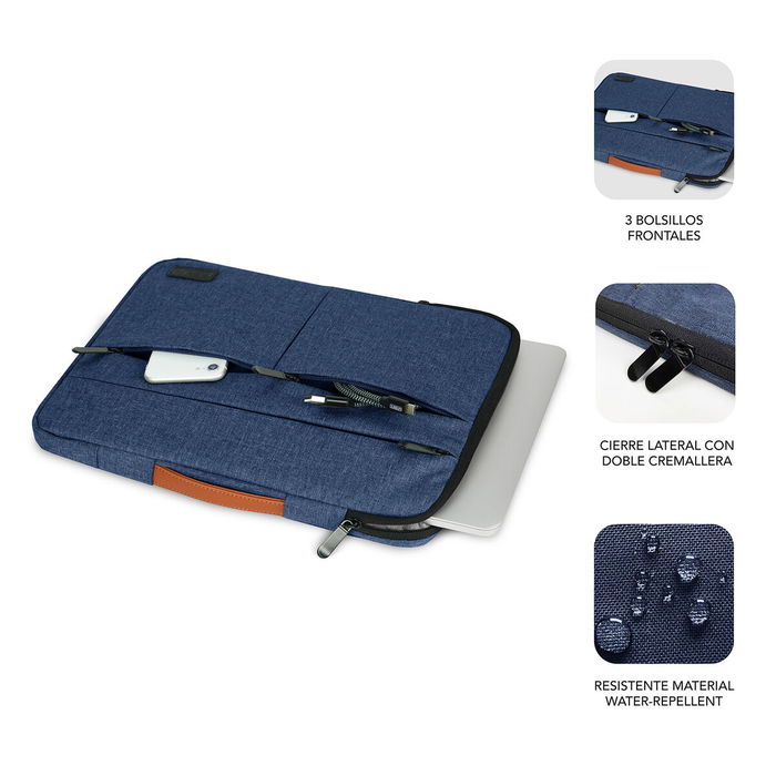 Housse pour ordinateur portable Subblim Air Padding 360 Bleu 15,6"