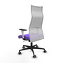 Piqueras y Crespo Chaise de Bureau Albacete Lila et Blanc