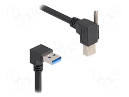 DELOCK Câble USB A vers USB B 90°, 1m, noir