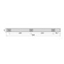 Emuca Luminaire LED Kaus rechargeable USB, L 600 mm, Anodisé mat