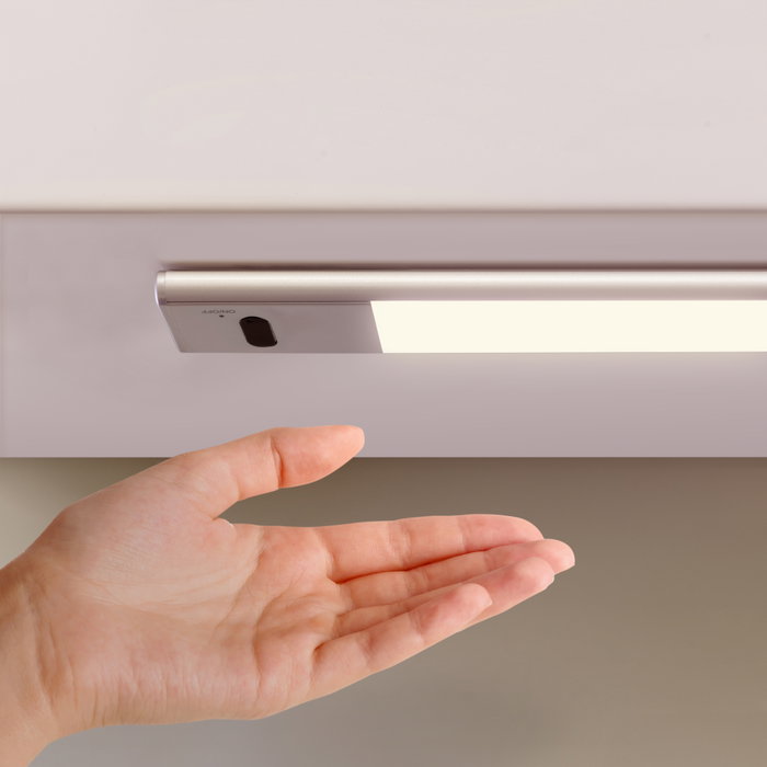 Emuca Luminaire LED Kaus rechargeable USB, L 600 mm, Anodisé mat